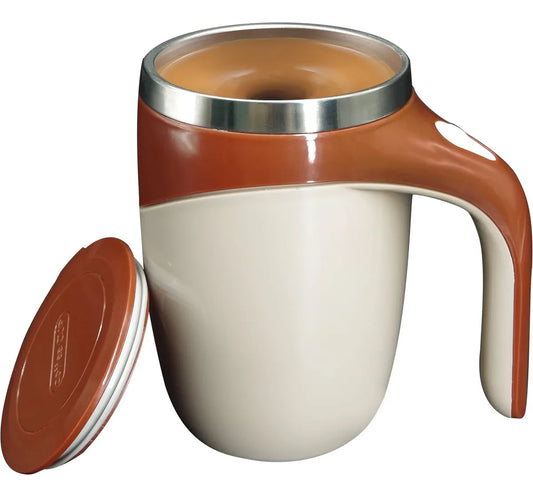 Taza De Cafe Inoxidable Automezclable